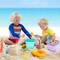 3Set Collapsible Beach Buckets, Foldable Sand Toys Easter Buckets for Kids, for Toddlers Outdoor Activities, Beach Fun Summer Vacation